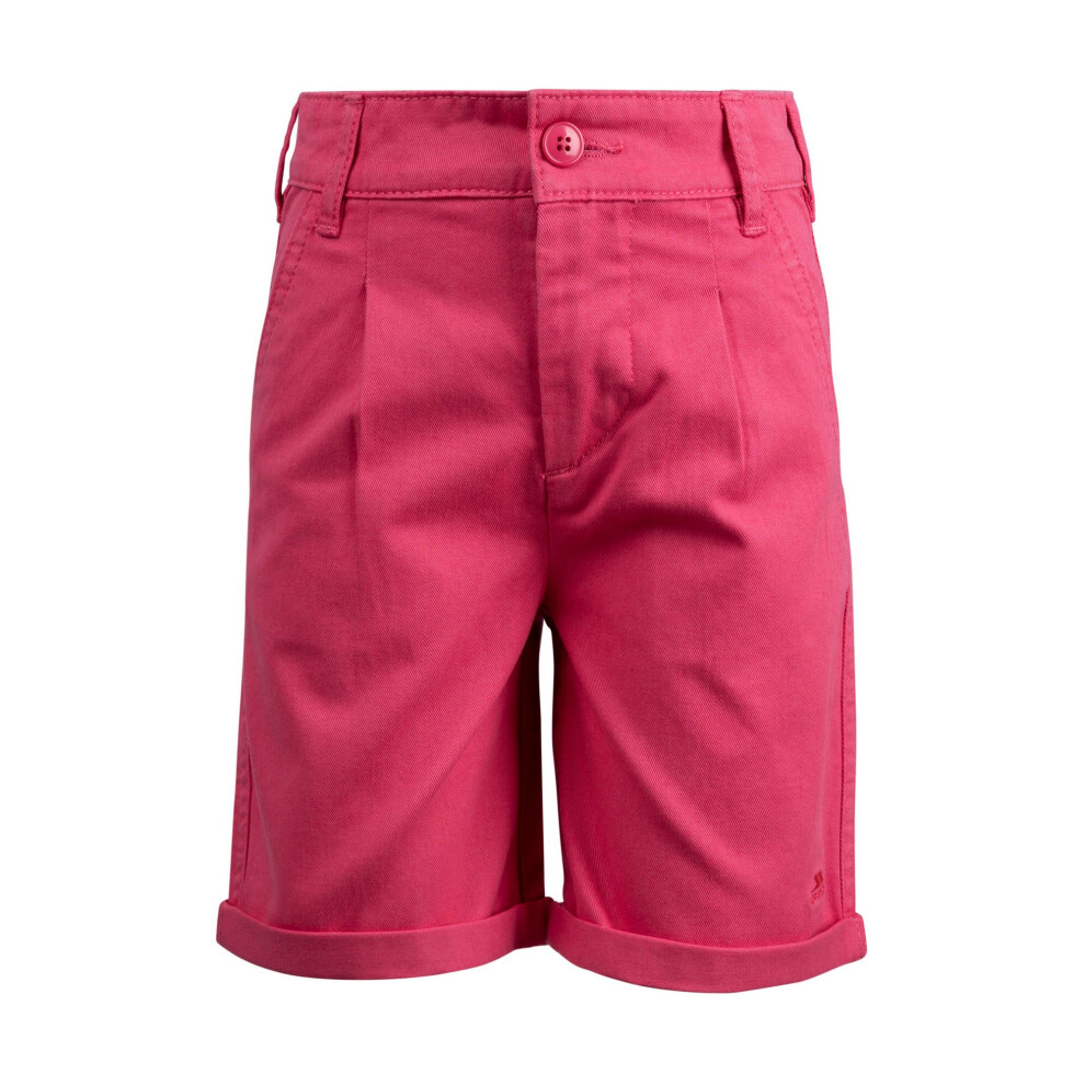 Trespass Girls Pink Hunniee Shorts - Pale - 11-12 Years - Pale - 100% Cotton - Image 3