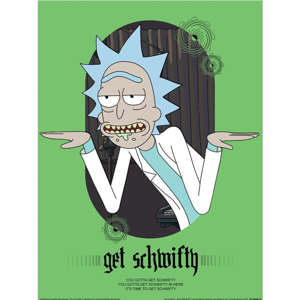 Rick And Morty Classrickal Get Schwifty Paper Poster