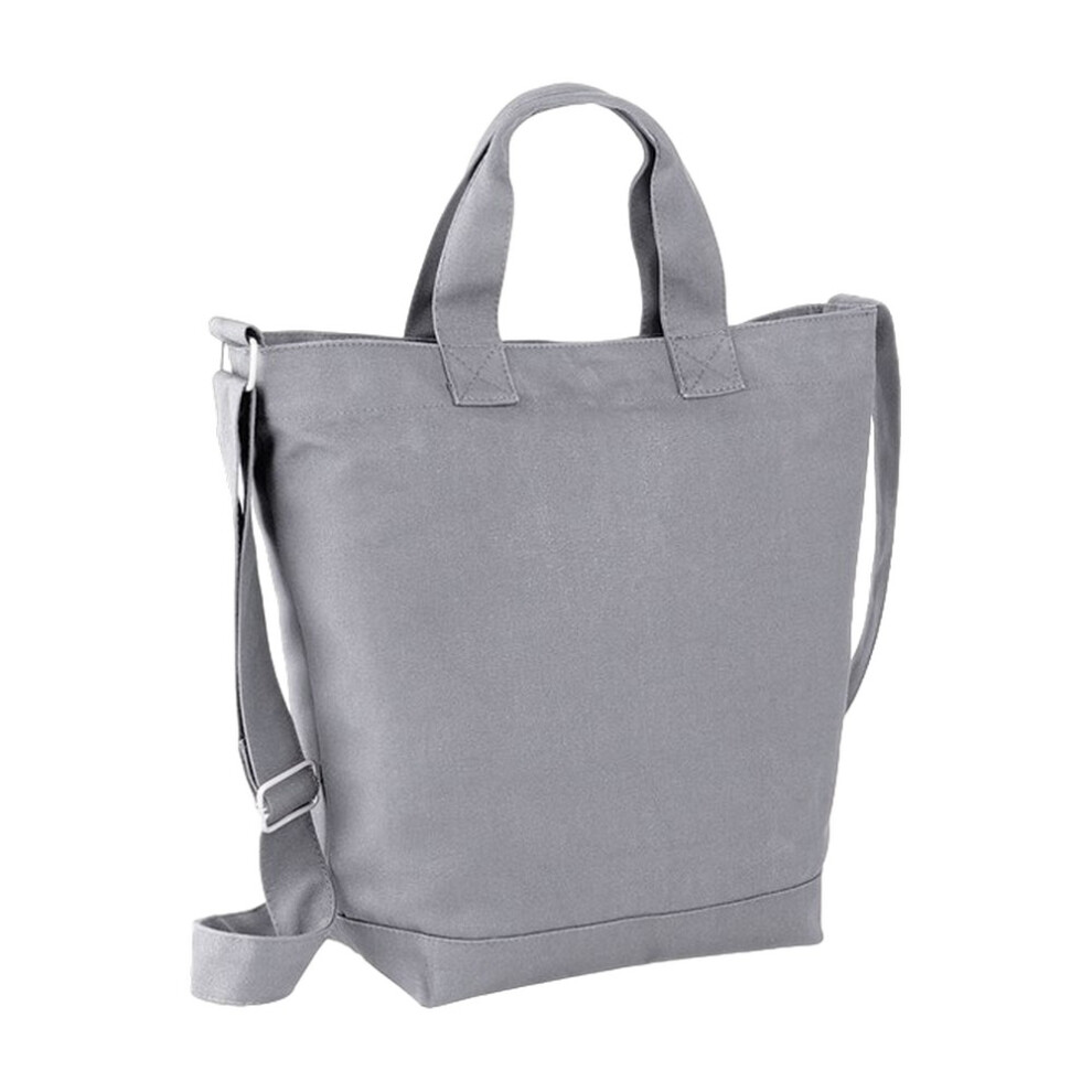 (One Size, Light Grey) Bagbase Canvas Shopper Bag