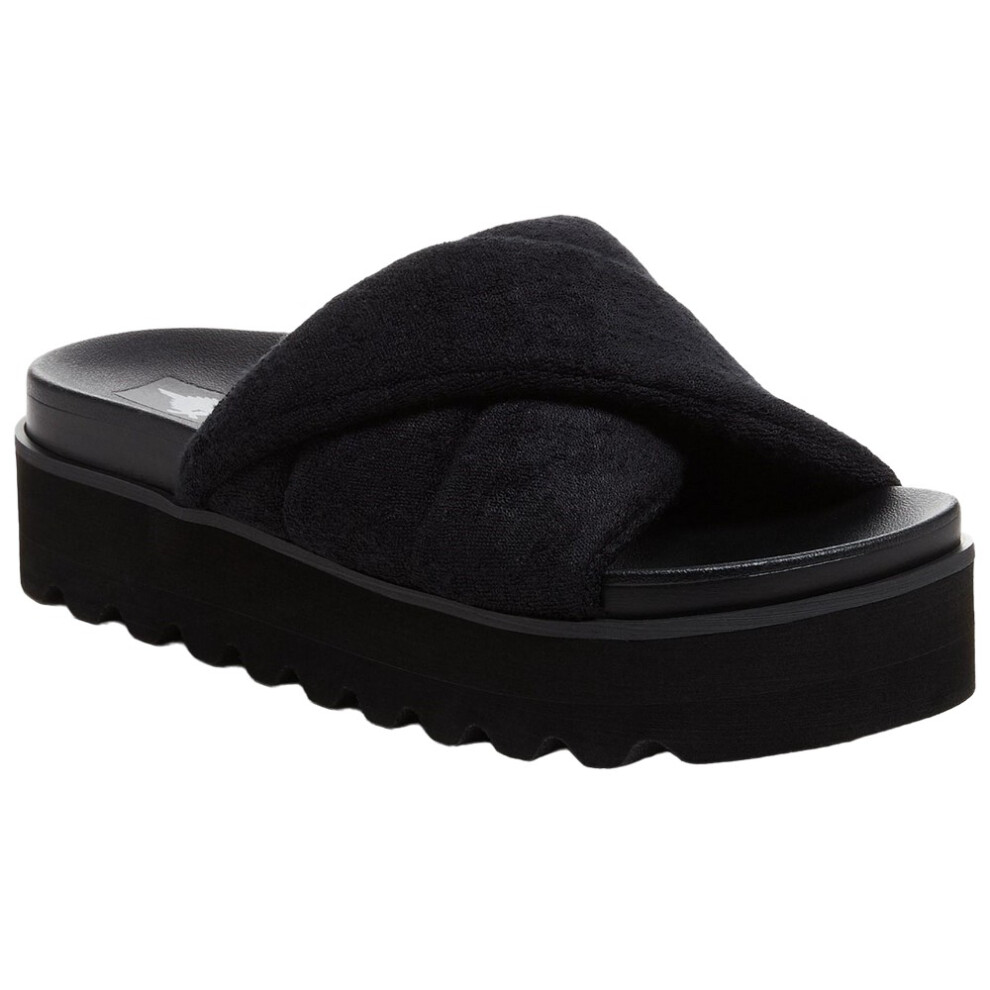 (4 UK, Black) Rocket Dog Womens/Ladies Breeze Atlanta Terrycloth Sandals