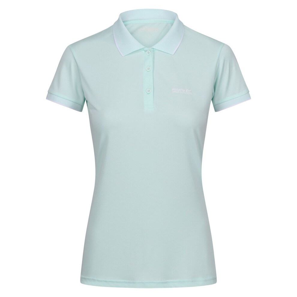 (8 UK, Bleached Aqua) Regatta Womens/Ladies Remex II Marl Active Polo Shirt