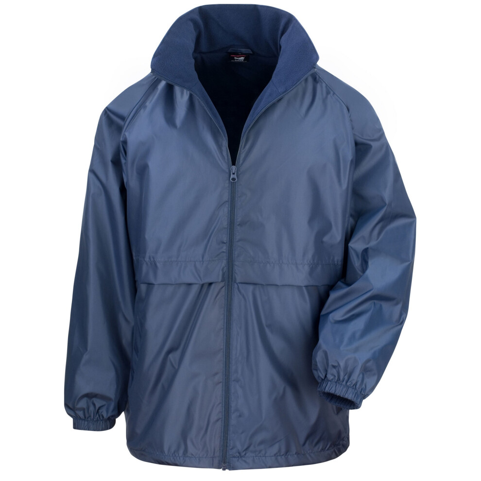 (XL, Navy) Result Core Mens Microfleece Lined Waterproof Jacket