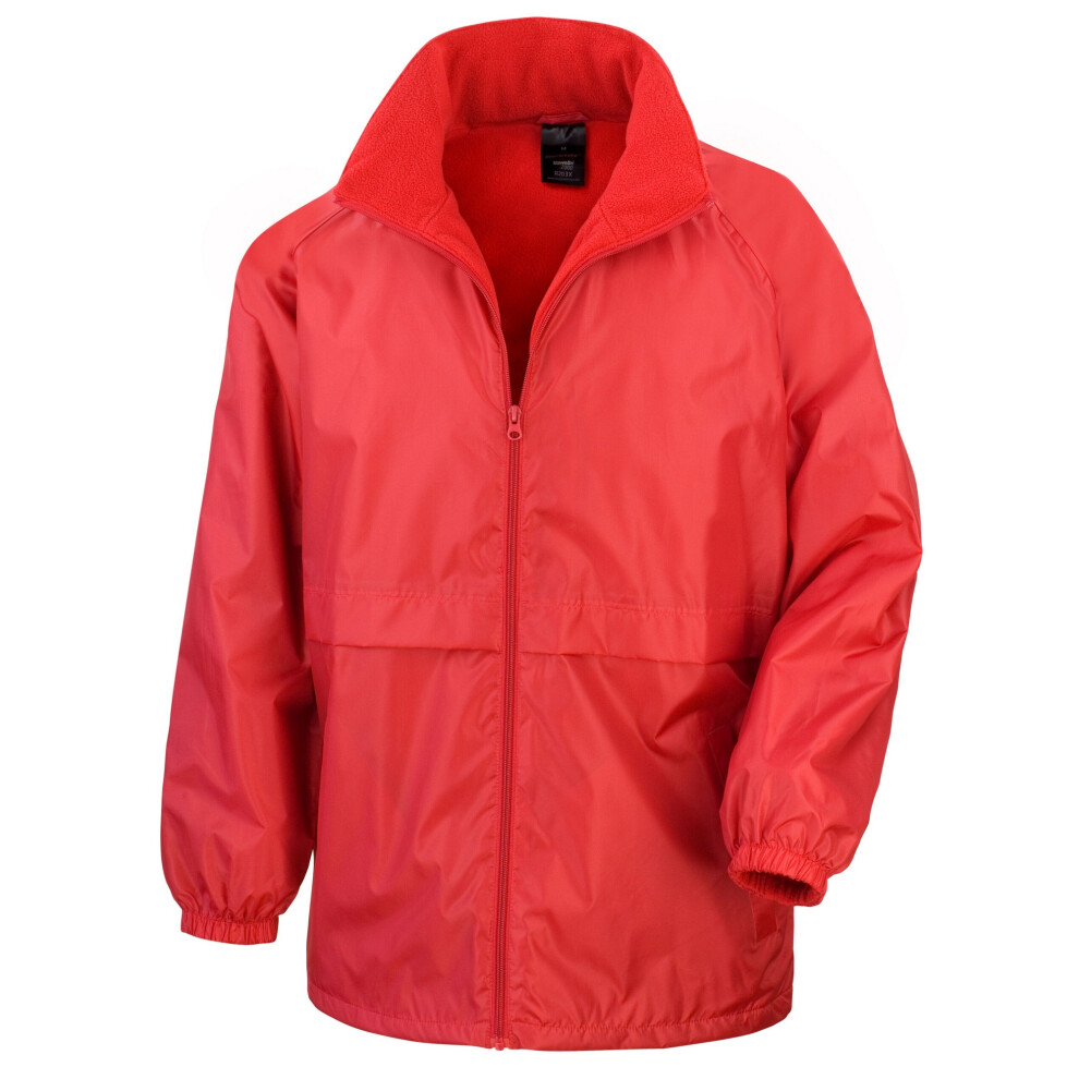 (XL, Red) Result Core Mens Microfleece Lined Waterproof Jacket