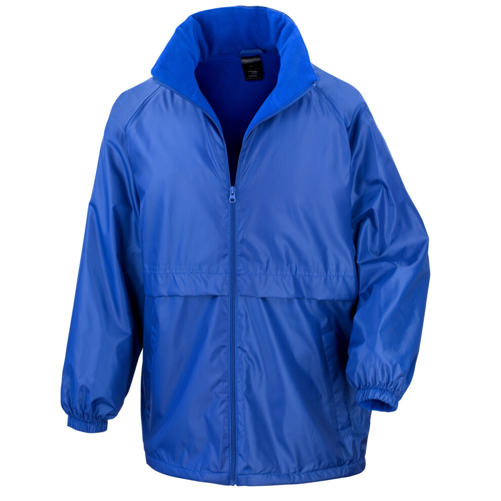 (M, Royal Blue) Result Core Mens Microfleece Lined Waterproof Jacket