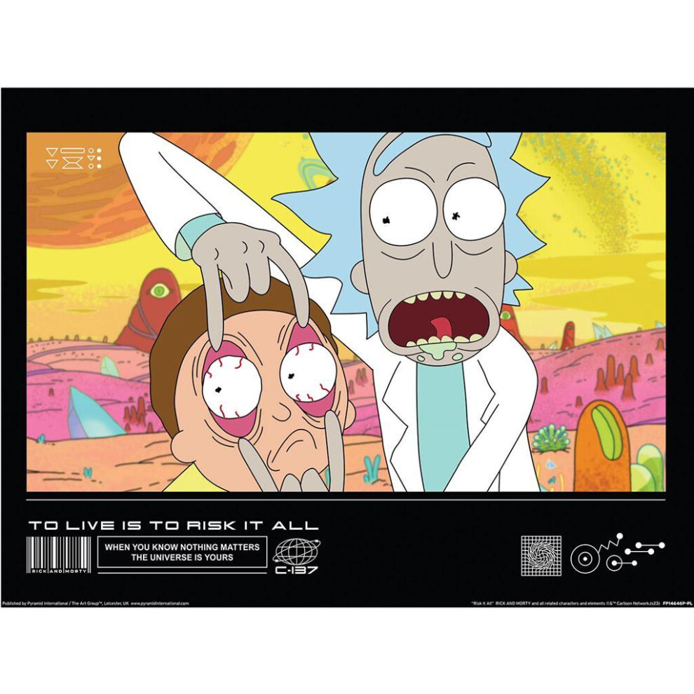 Rick And Morty Classrickal Risk It All Paper Print