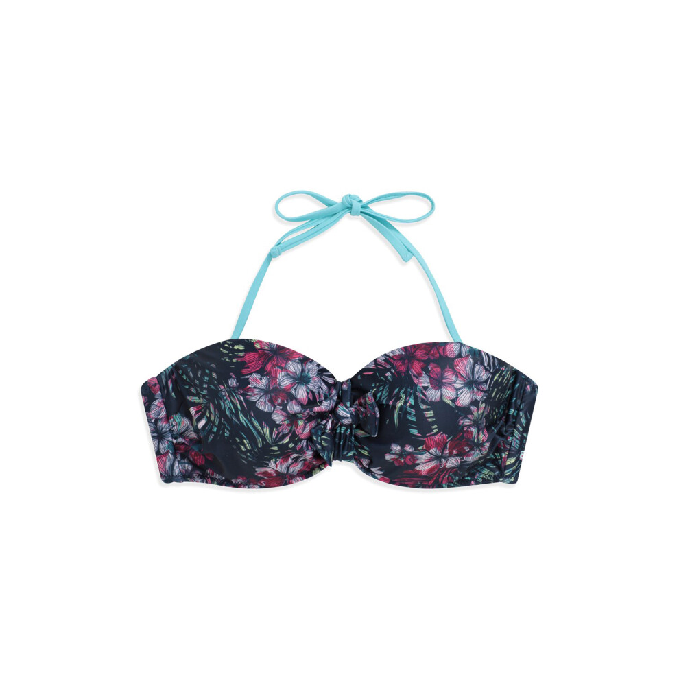 Animal Womens/Ladies Docks Floral Front Tie Bikini Top