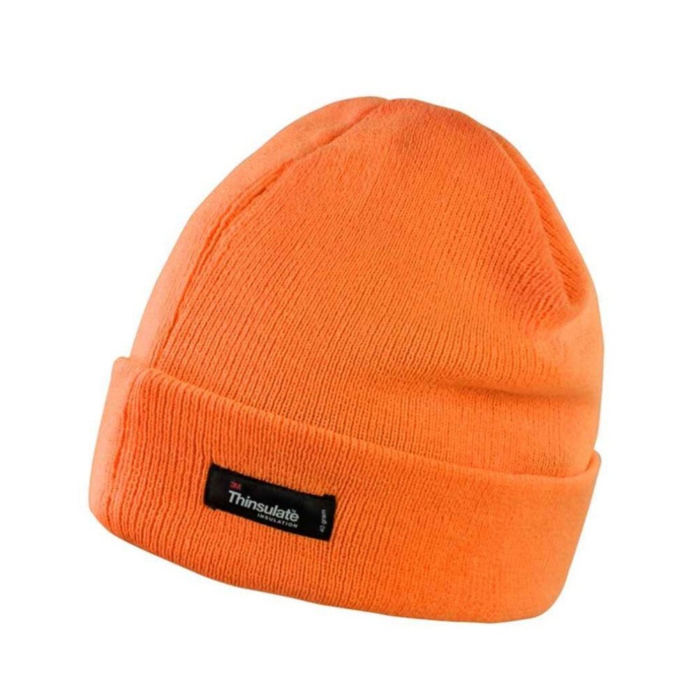 (One Size, Fluorescent Orange) Result Winter Essentials Thinsulate Winter Hat