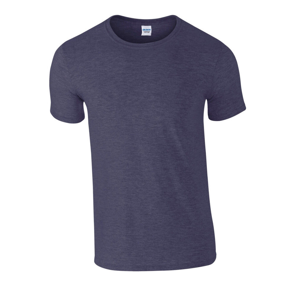 (3XL, Heather Navy) Gildan Unisex Adult Softstyle Heather T-Shirt