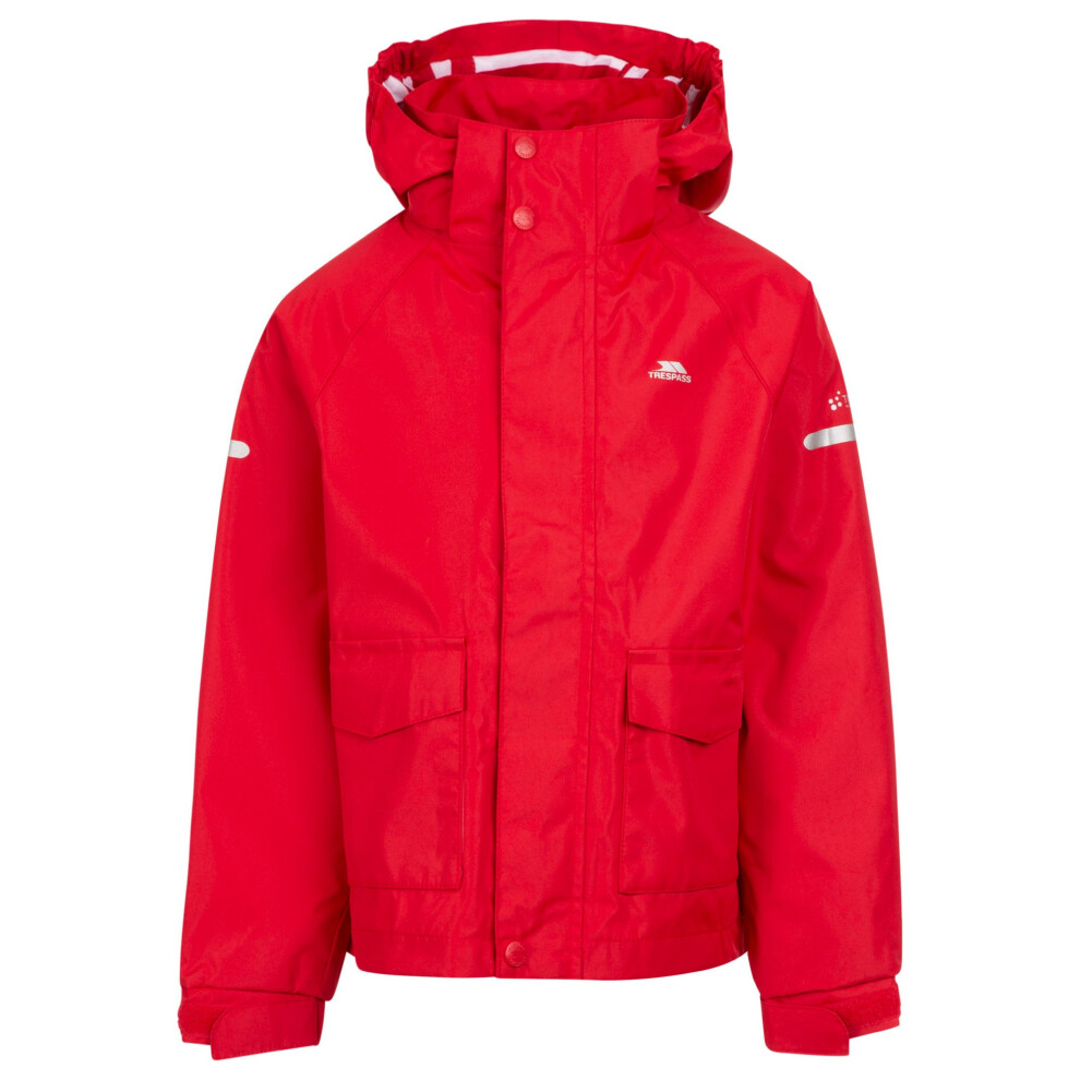 Trespass Childrens/Kids Bluster Waterproof Jacket - Red - Size: 3 years/4 Years