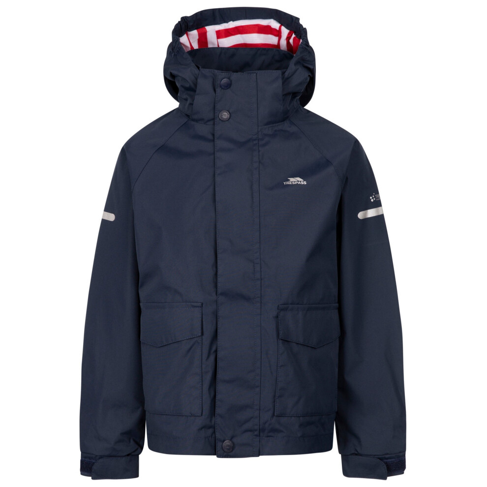 (9-10 Years, Navy) Trespass Childrens/Kids Bluster Waterproof Jacket