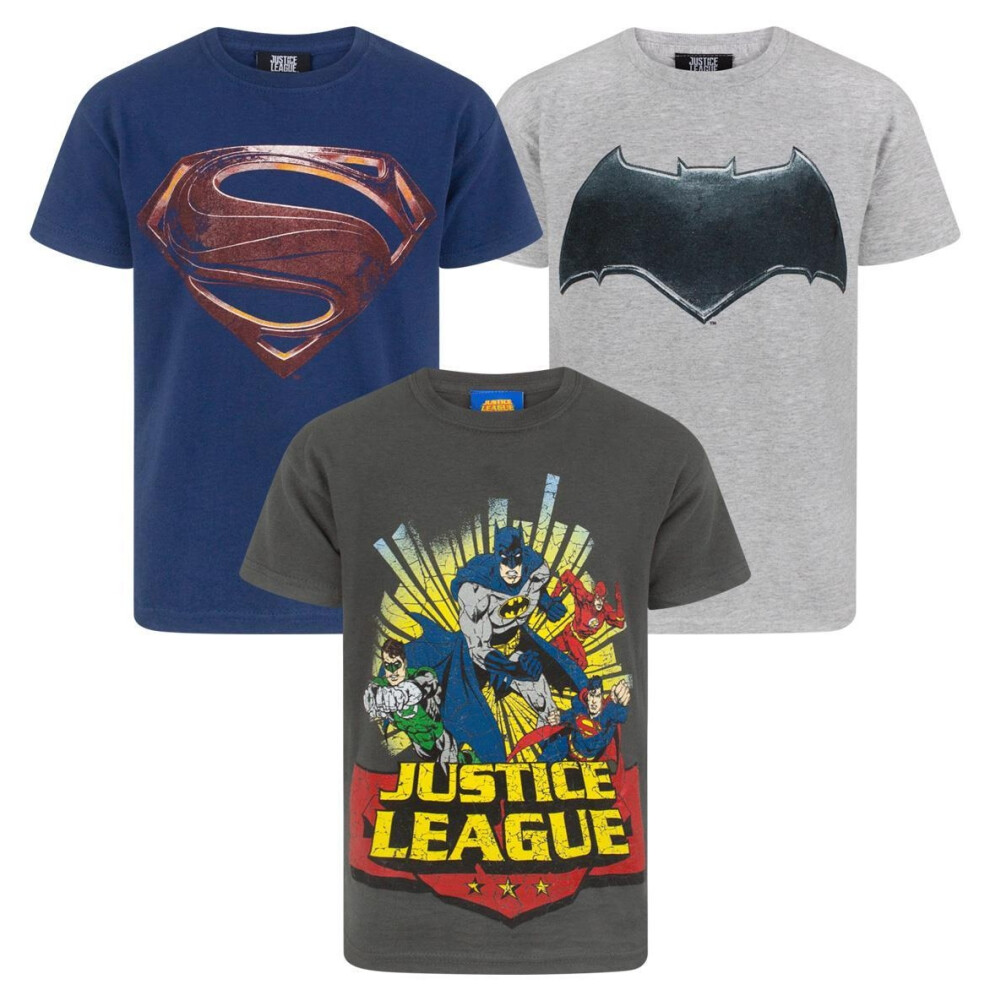 Justice League Boys T-Shirt (Pack of 3)