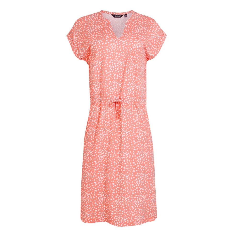 (12 UK, Shell Pink) Regatta Womens/Ladies Bayletta Polka Dot Midi Dress