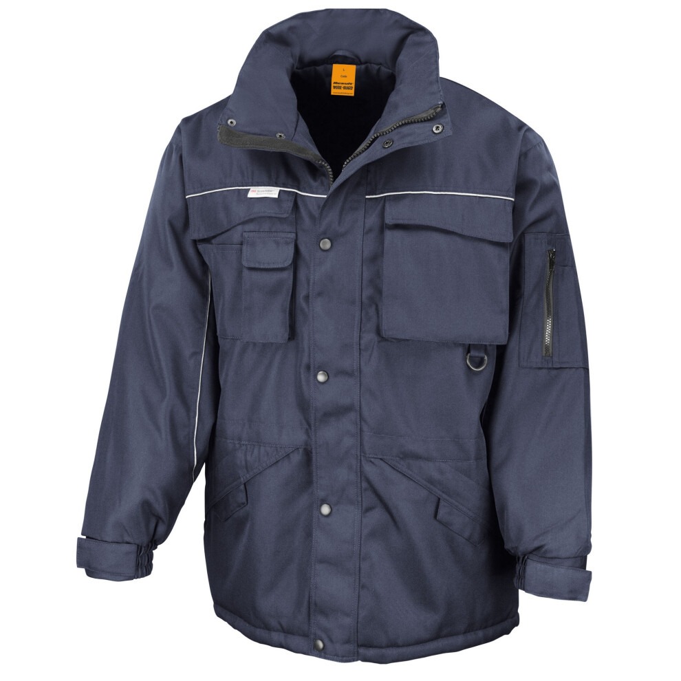 (XL, Navy) WORK-GUARD by Result Mens Heavy Duty Coat