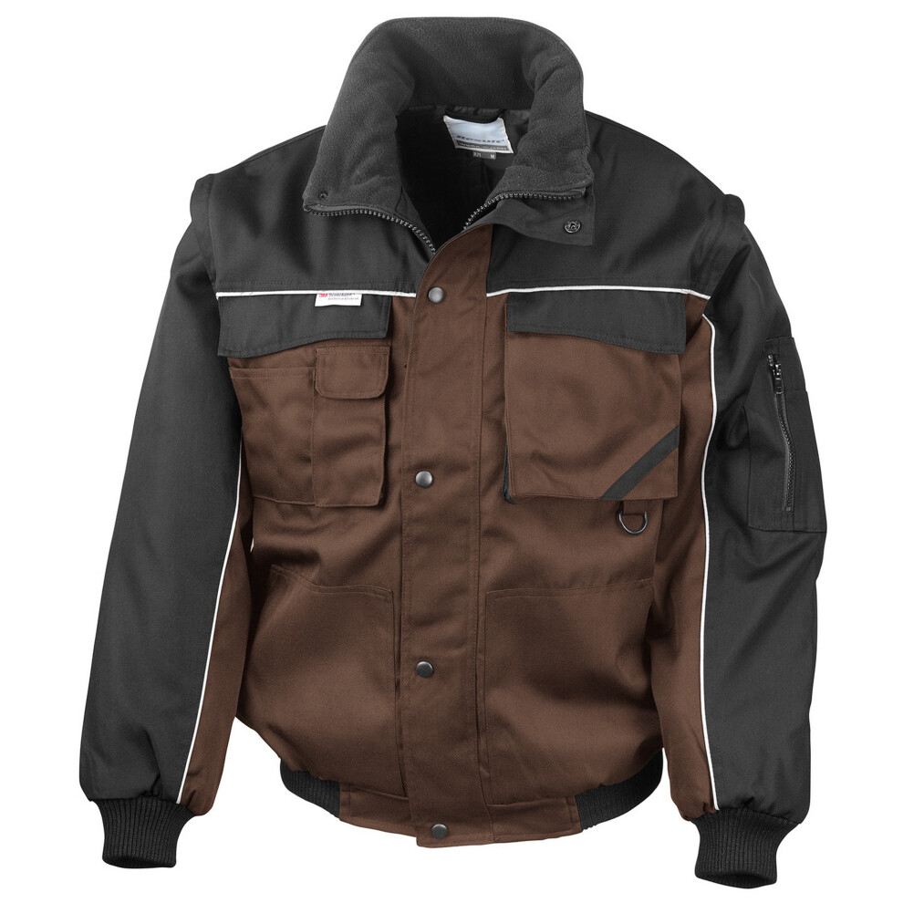 (XXL, Tan/Black) WORK-GUARD by Result Mens Heavy Duty Jacket