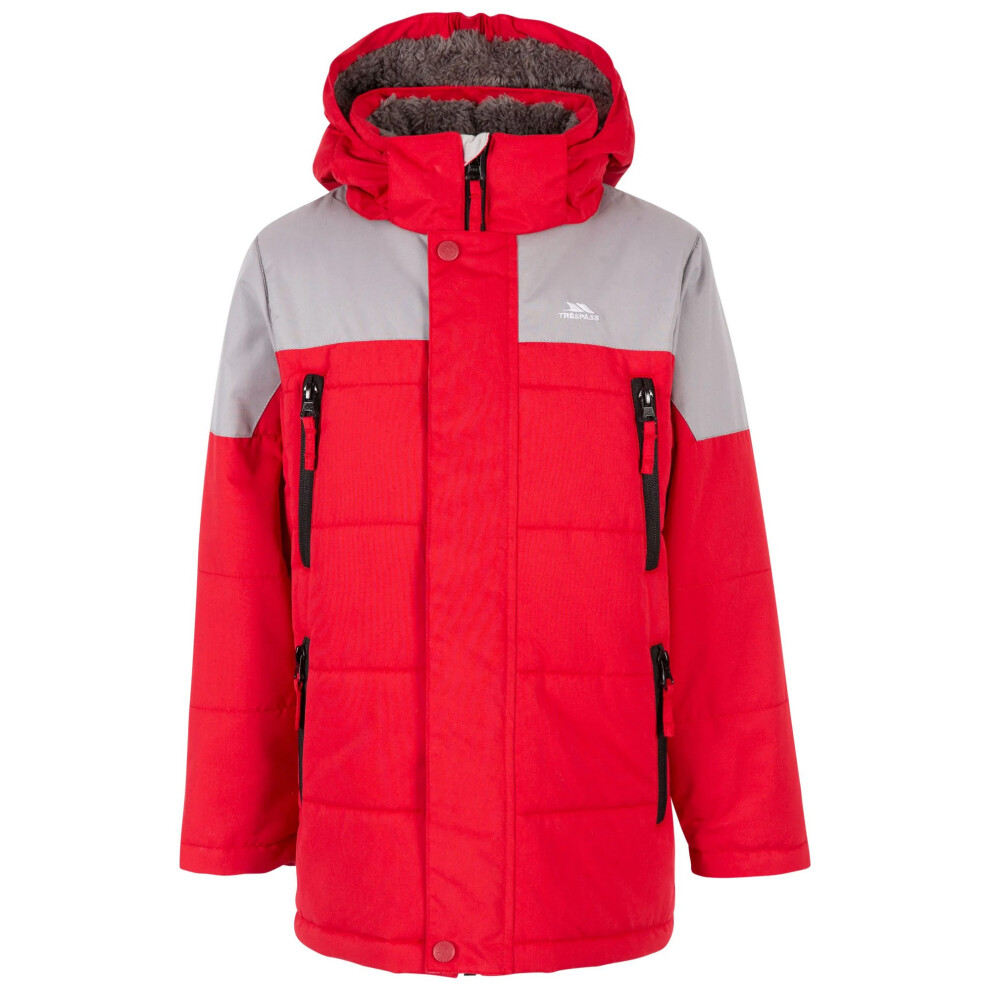 Boy's Trespass Boys Recoil Jacket - Red - Size: 11 years/12 Years