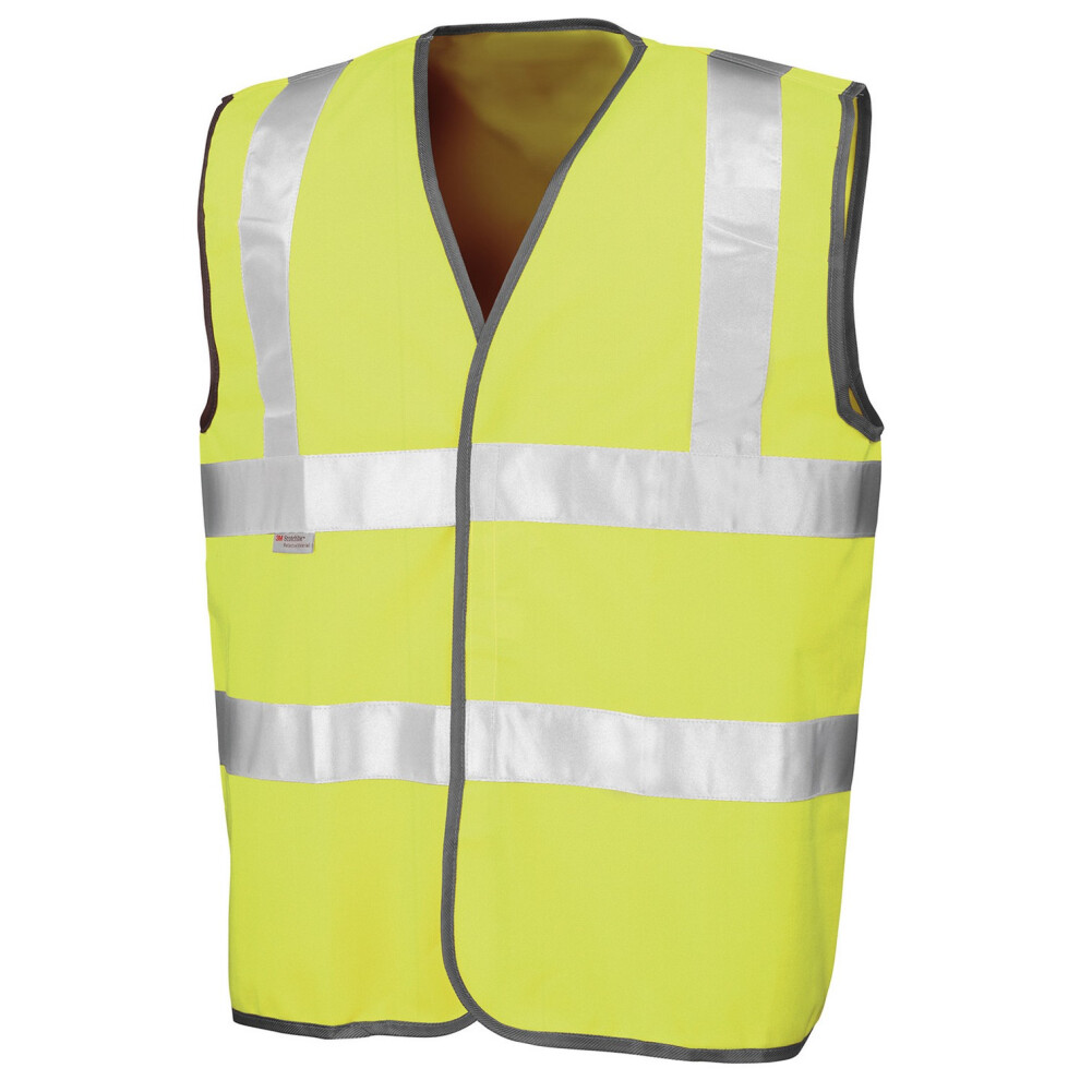 (L-XL, Yellow) SAFE-GUARD by Result Unisex Adult Hi-Vis Vest