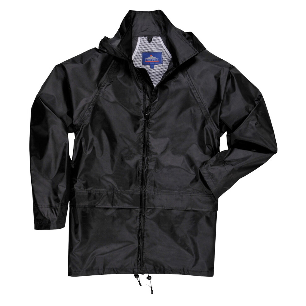 (M, Black) Portwest Unisex Adult Classic Raincoat