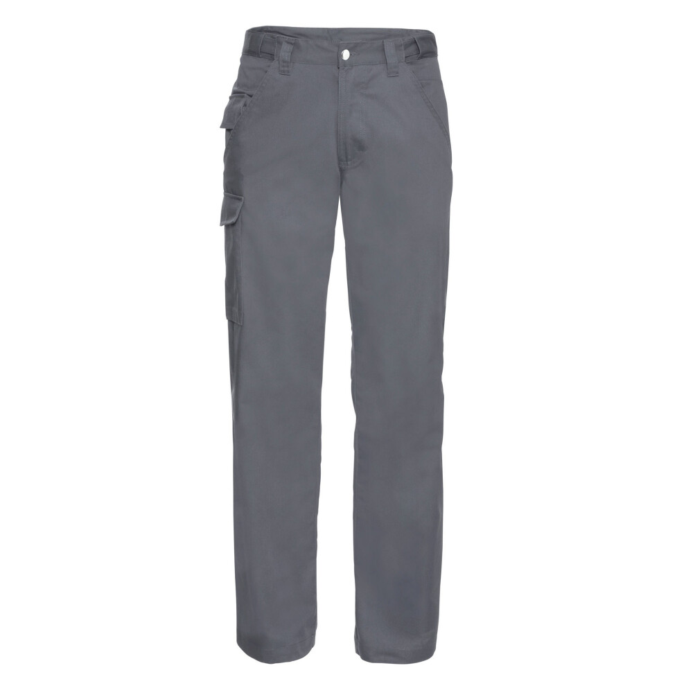 (48R, Convoy Grey) Russell Mens Polycotton Work Trousers