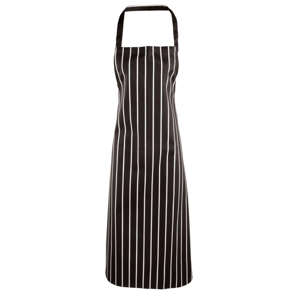 (One Size, Black/White) Premier Stripe Apron