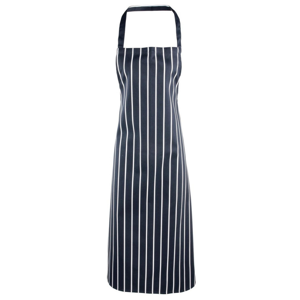 (One Size, Navy/White) Premier Stripe Apron