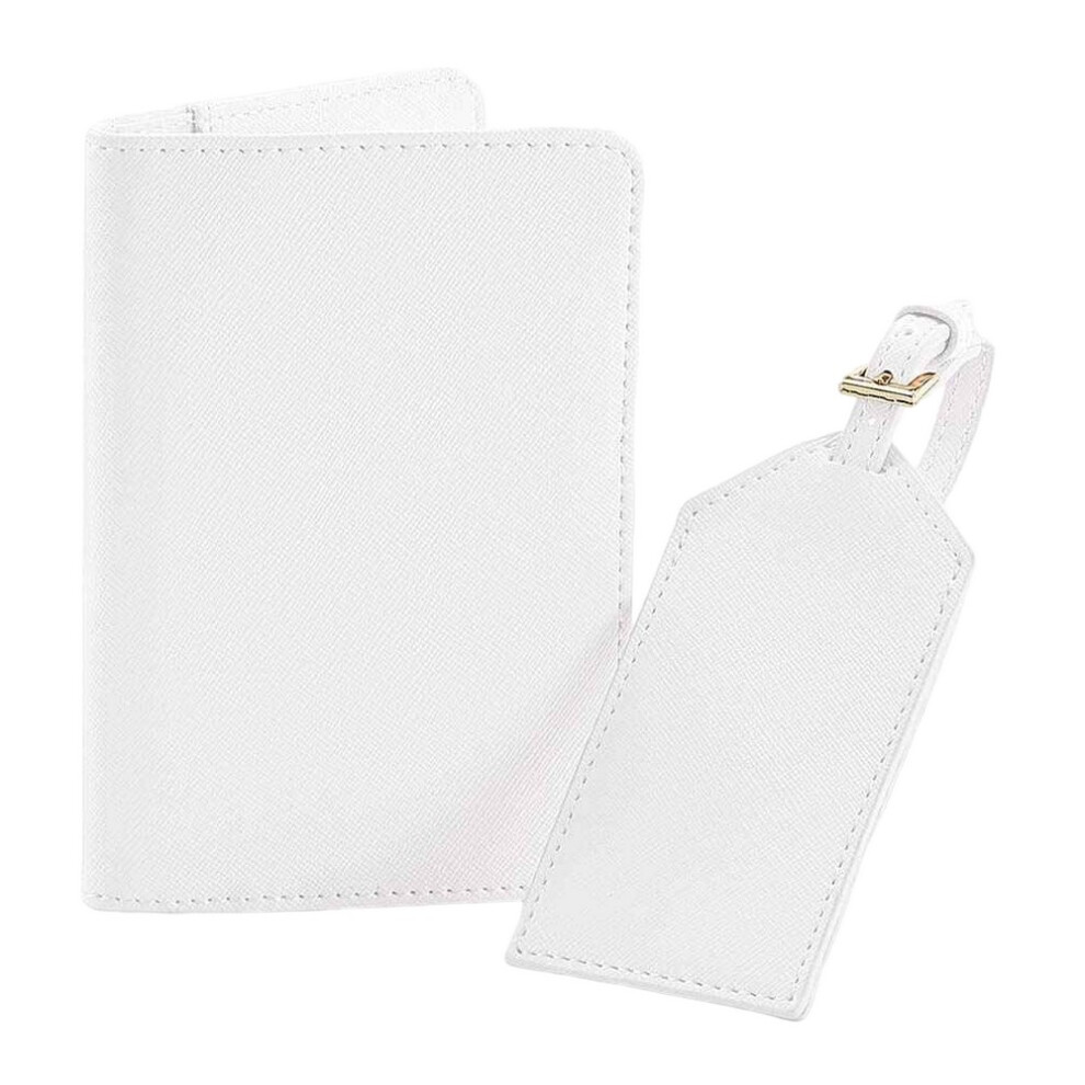 (One Size, Soft White) BagBase Faux Leather Boutique Travel Set-image-OPC-PDJHH76-NEW