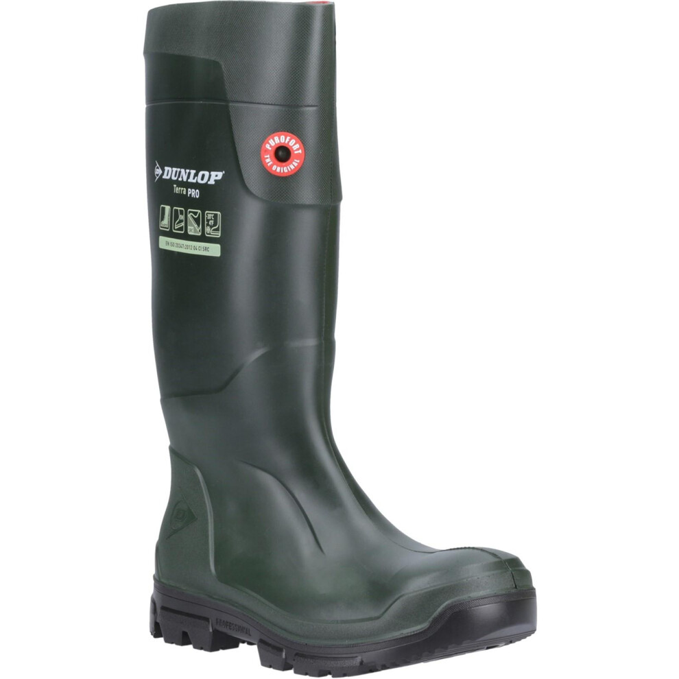 Dunlop Unisex Adult Terra Pro Wellington Boots - Green - Size: 2