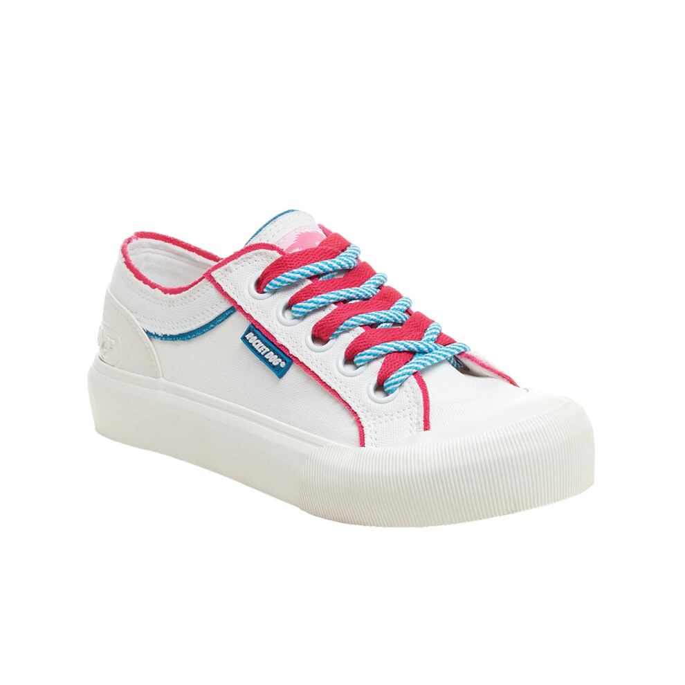 (4 UK, White) Rocket Dog Womens/Ladies Jazzin Plus Trainers