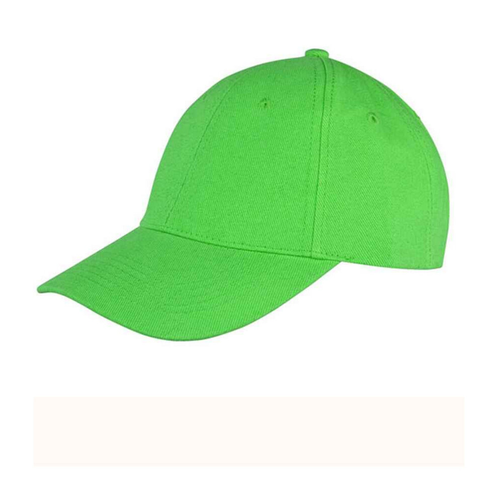 (One Size, Lime Green) Result Headwear Unisex Adult Memphis Brushed Cotton Cap