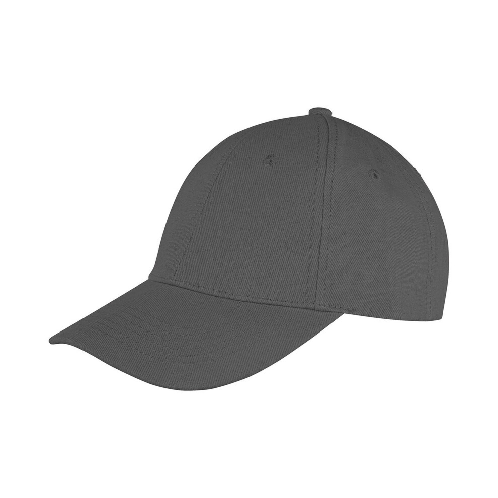 (One Size, Charcoal) Result Headwear Unisex Adult Memphis Brushed Cotton Cap