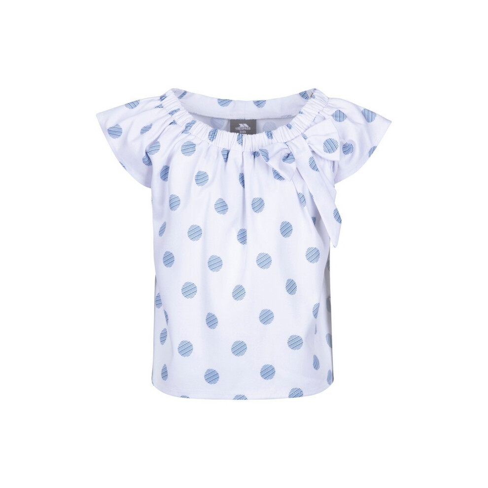 (5-6 Years, White/Blue) Trespass Girls Tenderly Top