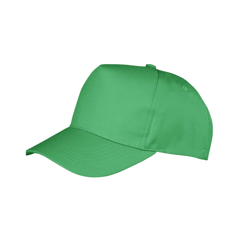 (One Size, Apple Green) Result Headwear Boston 5 Panel Polycotton Baseball Cap