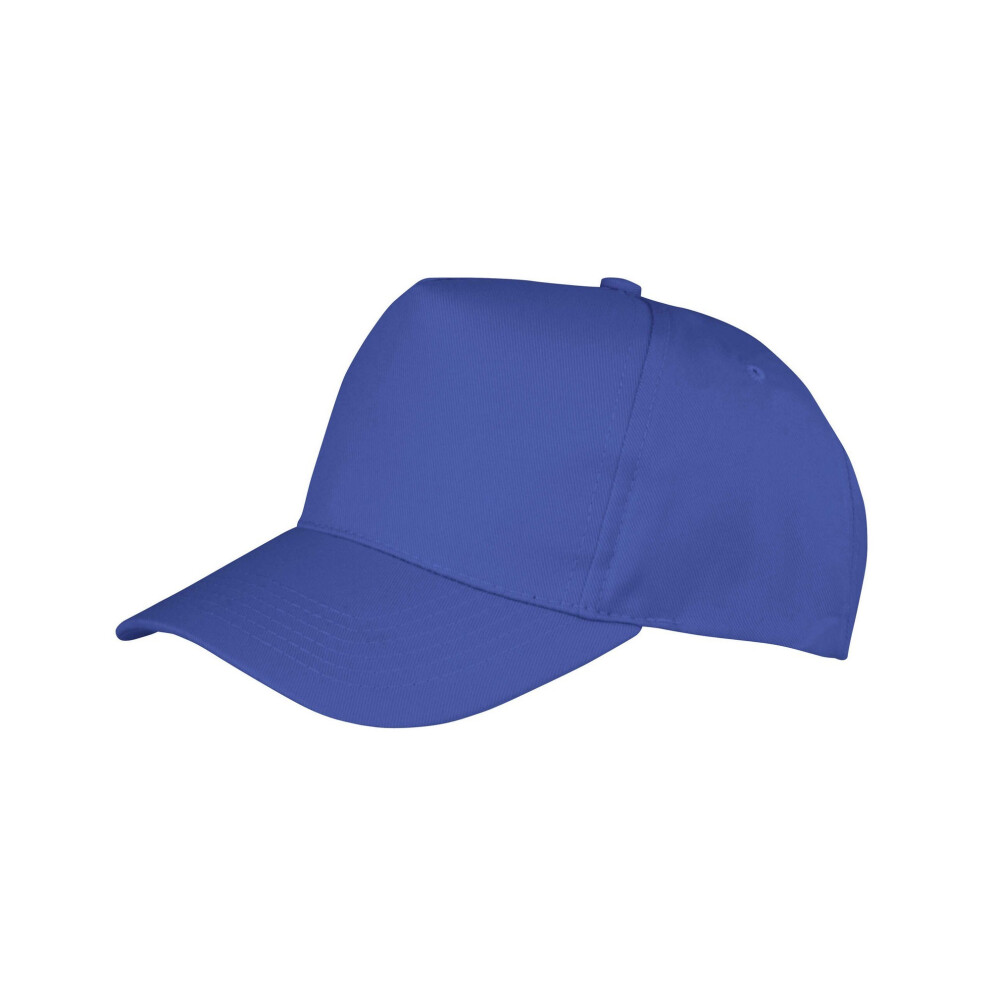 (One Size, Royal Blue) Result Headwear Boston 5 Panel Polycotton Baseball Cap