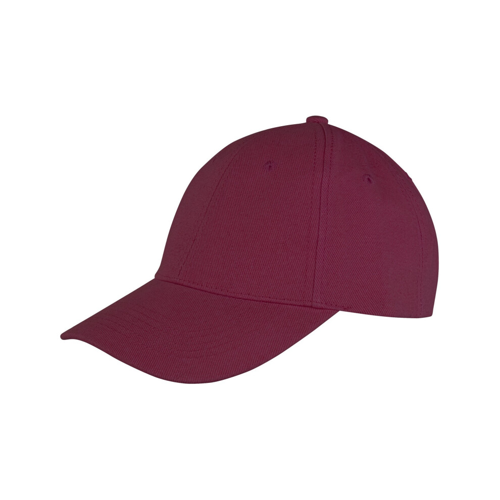 (One Size, Burgundy) Result Headwear Memphis 6 Panel Brushed Cotton Low Profile Baseball Cap