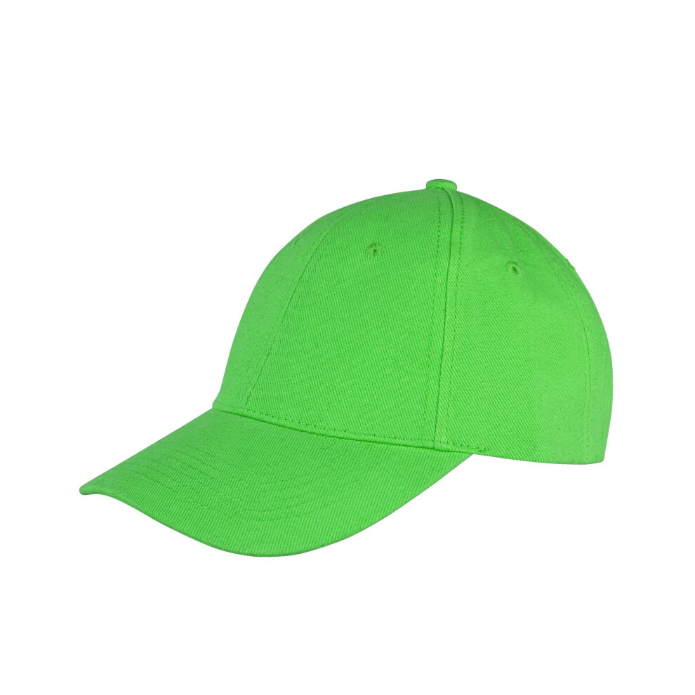 (One Size, Lime) Result Headwear Memphis 6 Panel Brushed Cotton Low Profile Baseball Cap