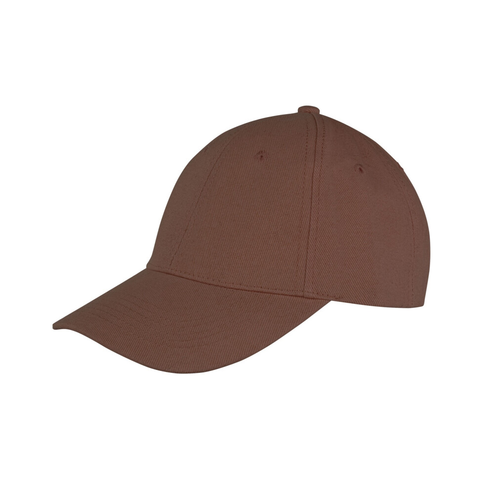 (One Size, Chocolate Brown) Result Headwear Memphis 6 Panel Brushed Cotton Low Profile Baseball Cap