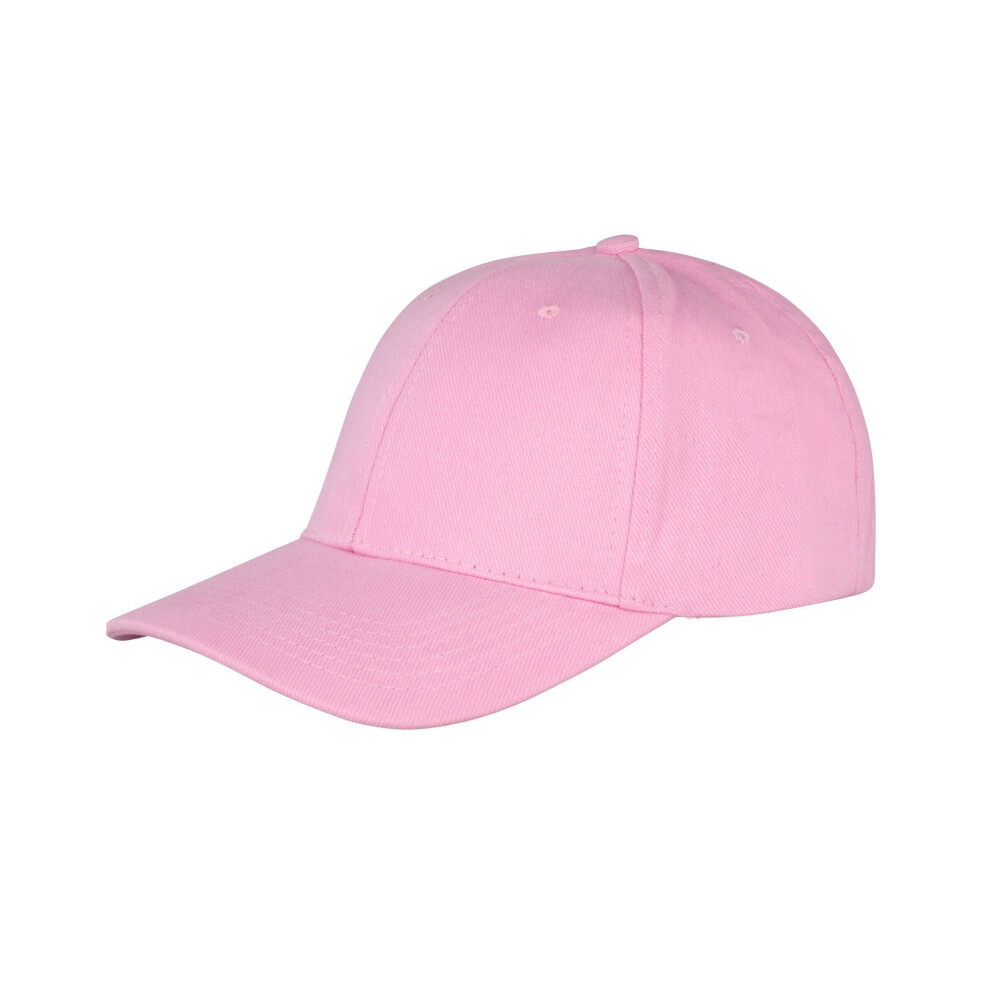 (One Size, Pink) Result Headwear Memphis 6 Panel Brushed Cotton Low Profile Baseball Cap