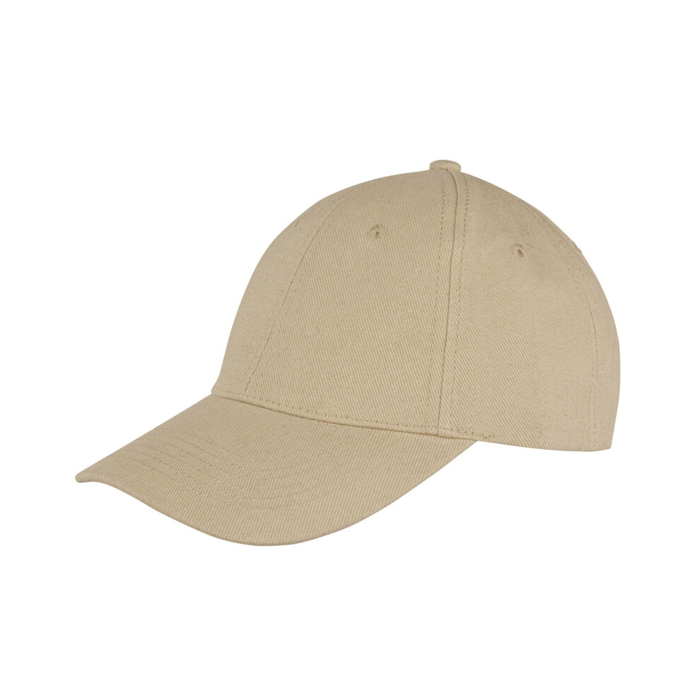 (One Size, Khaki) Result Headwear Memphis 6 Panel Brushed Cotton Low Profile Baseball Cap