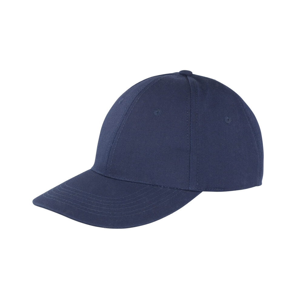 (One Size, Navy) Result Headwear Memphis 6 Panel Brushed Cotton Low Profile Baseball Cap