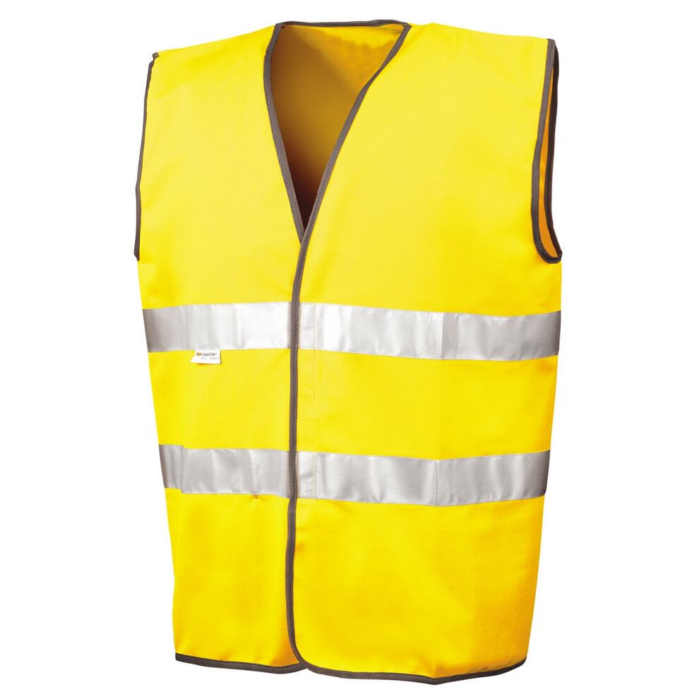 (S-M, Yellow) SAFE-GUARD by Result Unisex Adult Motorist Hi-Vis Vest