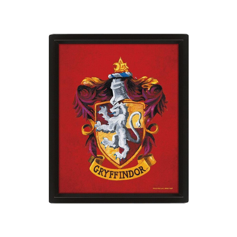 Harry Potter Colourful Crest Gryffindor Poster