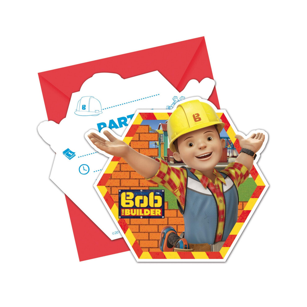 Bob the Builder Printed Invitations (Pack of 8)