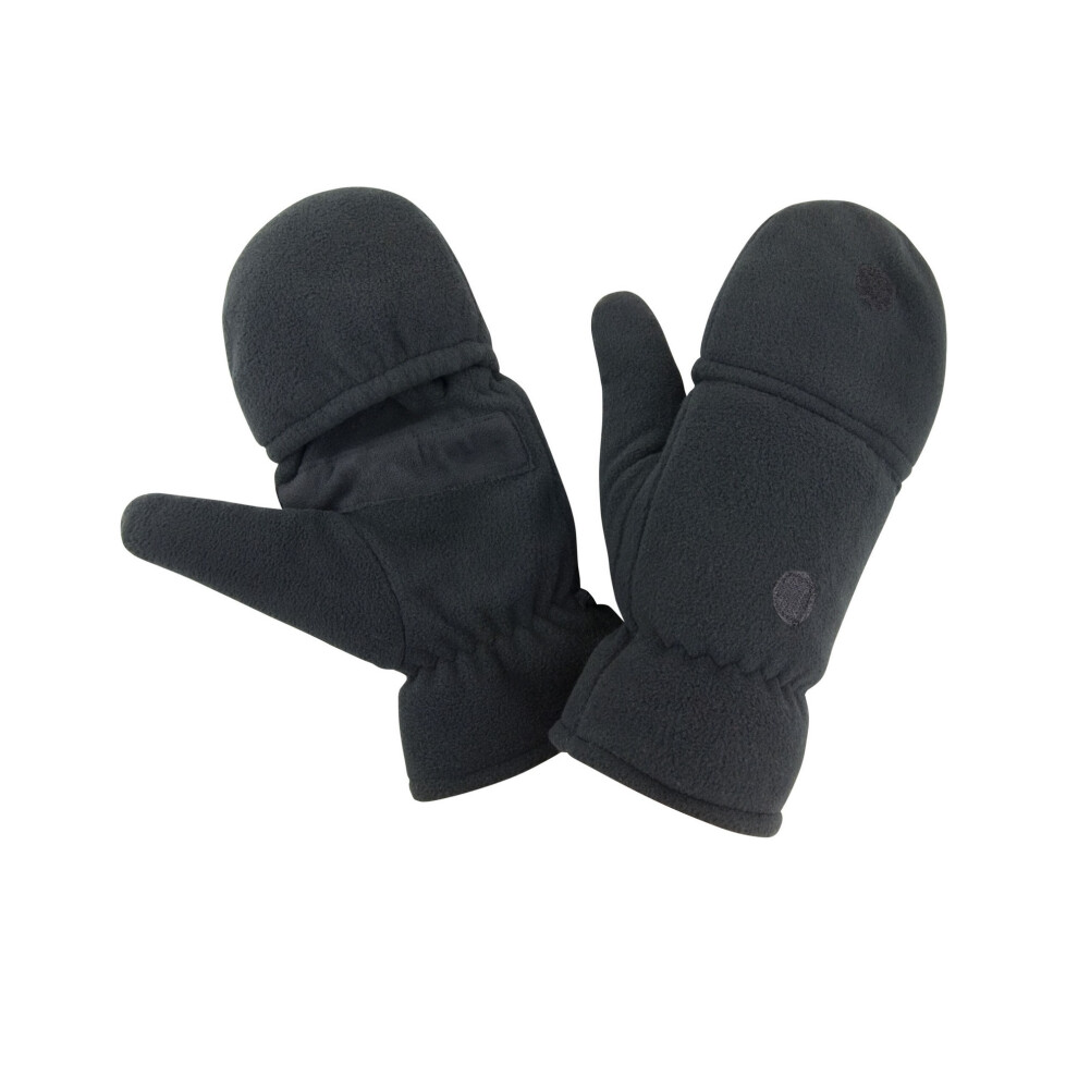 (S-M, Black) Result Winter Essentials Gripped Gloves