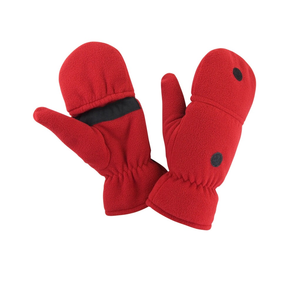 (L-XL, Red) Result Winter Essentials Gripped Gloves