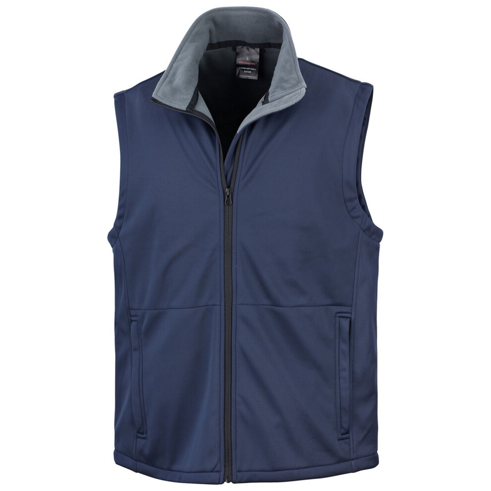 (3XL, Navy) Result Core Unisex Adult Softshell Body Warmer