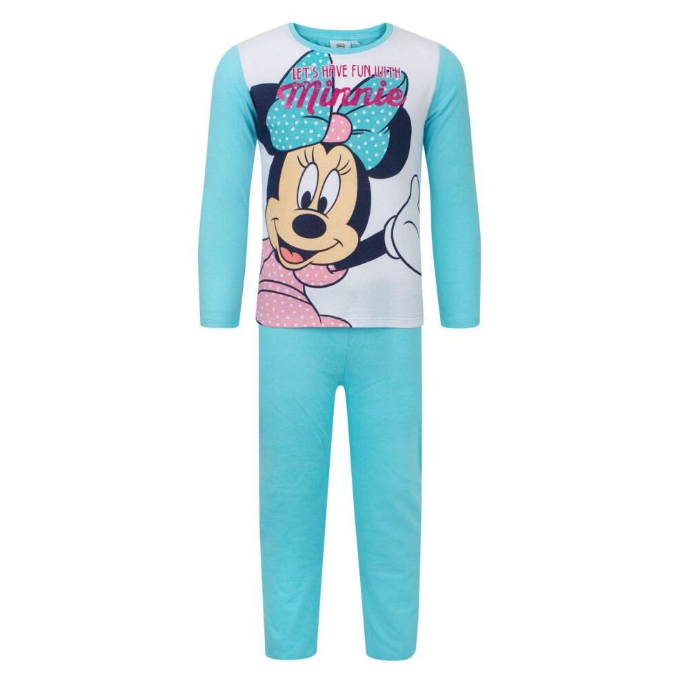 (8 Years, Blue) Minnie Mouse Girls Have Fun Long-Sleeved Pyjama Set