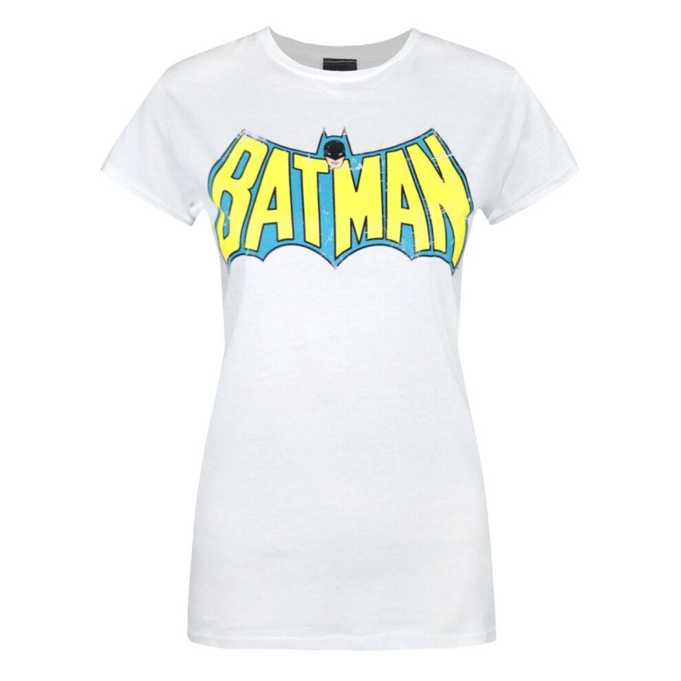 Batman Womens/Ladies Retro Logo T-Shirt