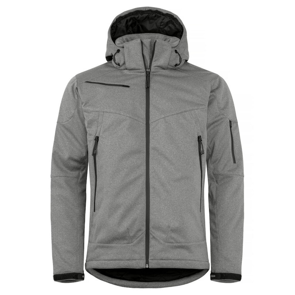 (XXL, Anthracite Melange) Clique Mens Grayland Padded Jacket-image-OPC-PF66ZMC-NEW