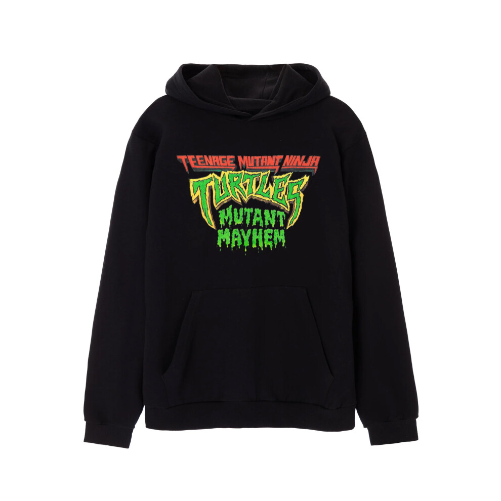 (XL, Black) Teenage Mutant Ninja Turtles Mens Mayhem Logo Hoodie