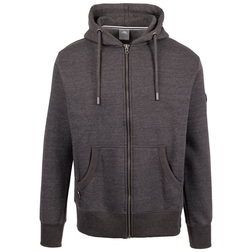 Men's Trespass Mens Bran Full Zip Hoodie - Black - Size: Regular/36