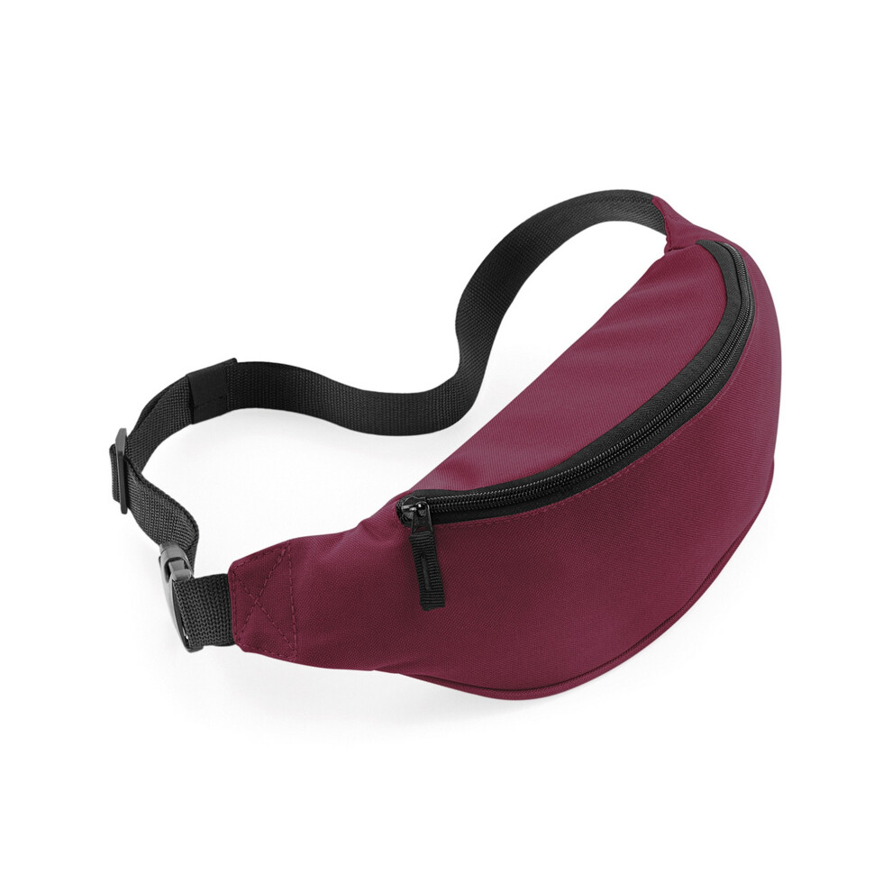 (One Size, Burgundy) Bagbase Waist Bag